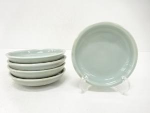 青磁　小皿　5客揃